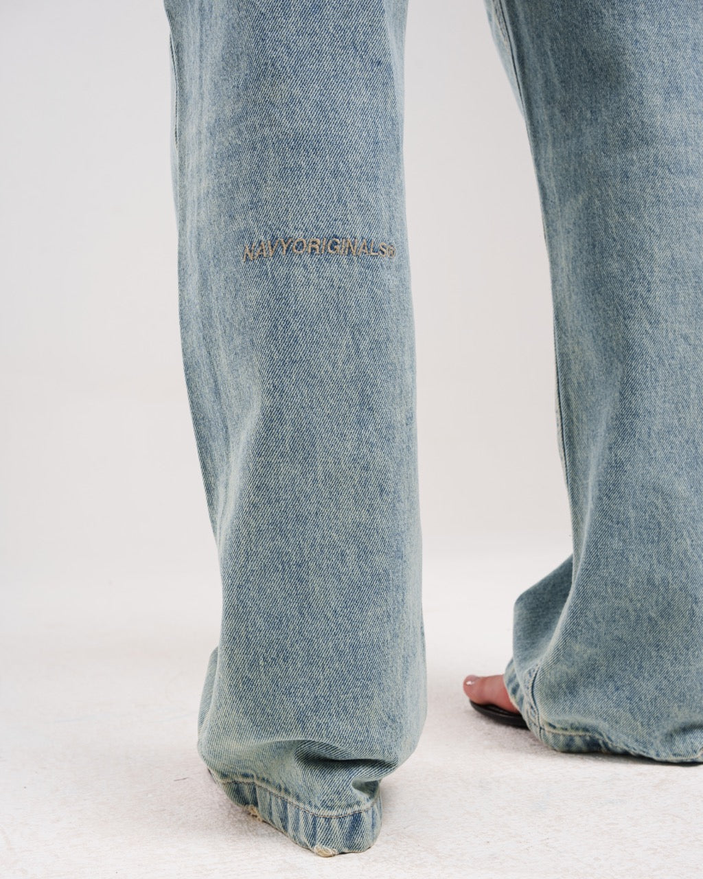 Light Blue Regular Denim Pants