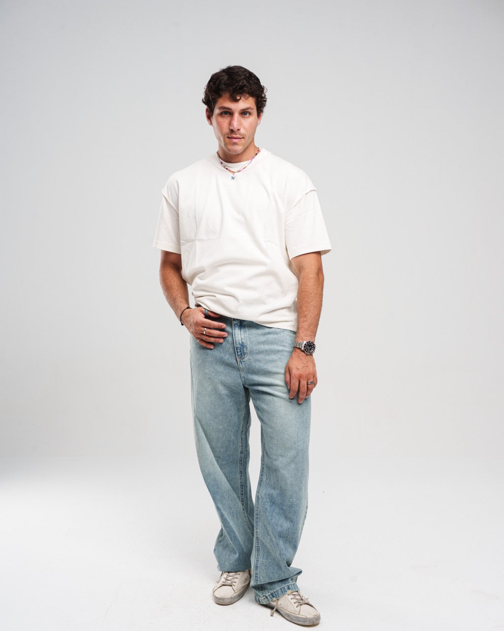 Light Blue Regular Denim Pants