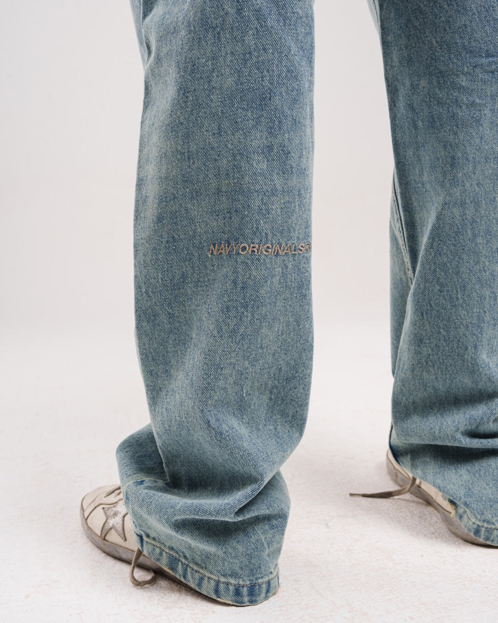 Light Blue Regular Denim Pants