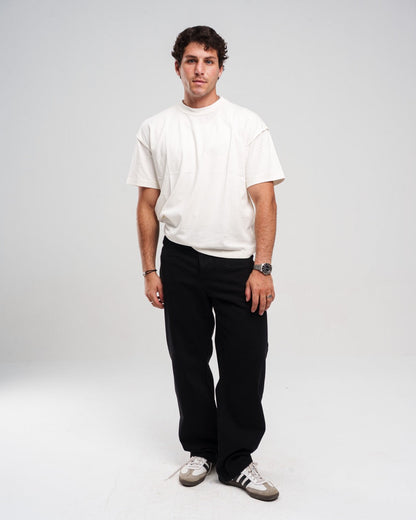 Black regular Denim Pants