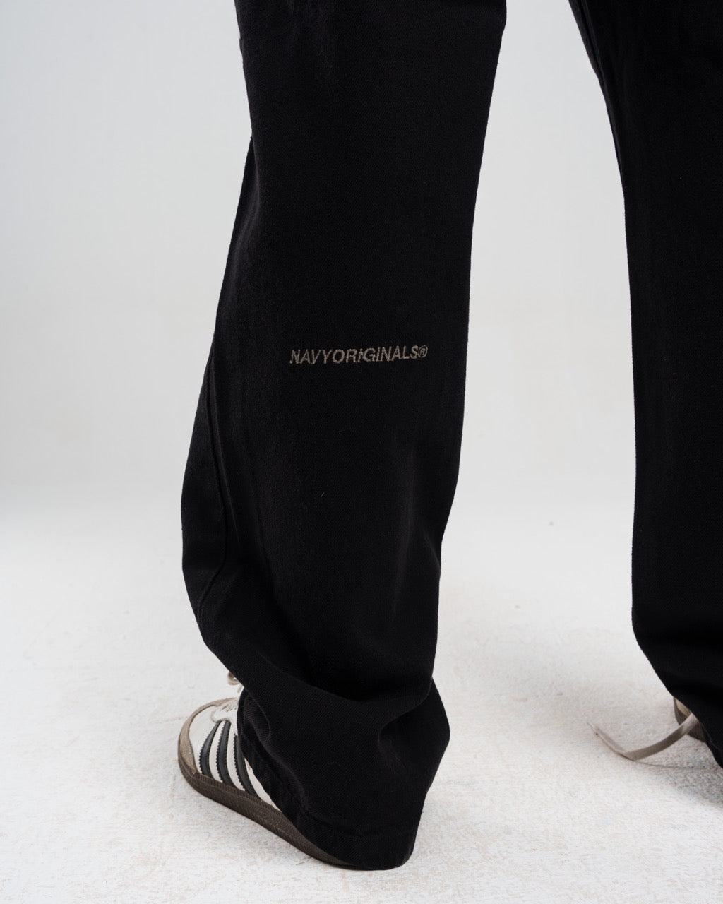 Black regular Denim Pants