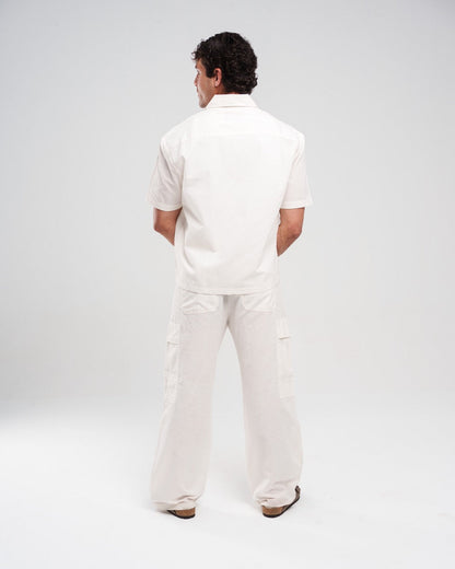 Short-Sleeve Button-Up - Off White