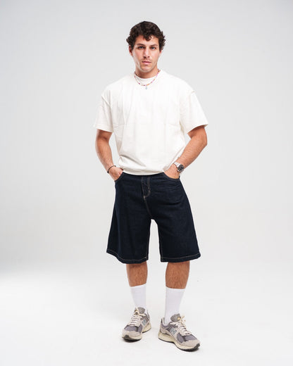 RAW DENIM JORTS