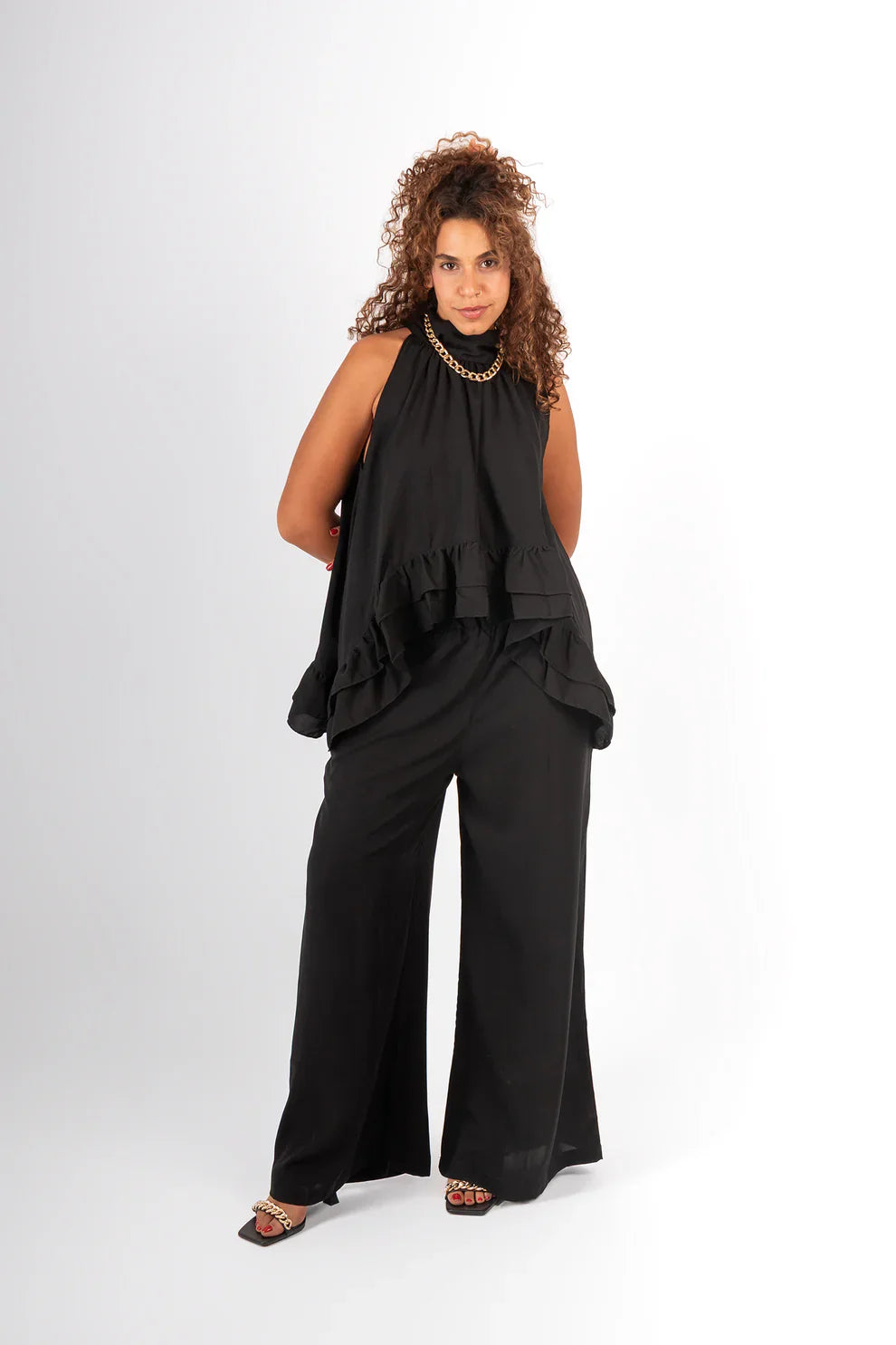 High Neckline Cocktail Set