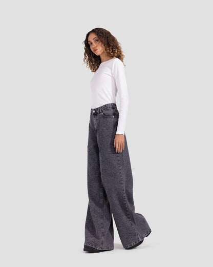 Denim Bling Washed Jeans - Dark Grey