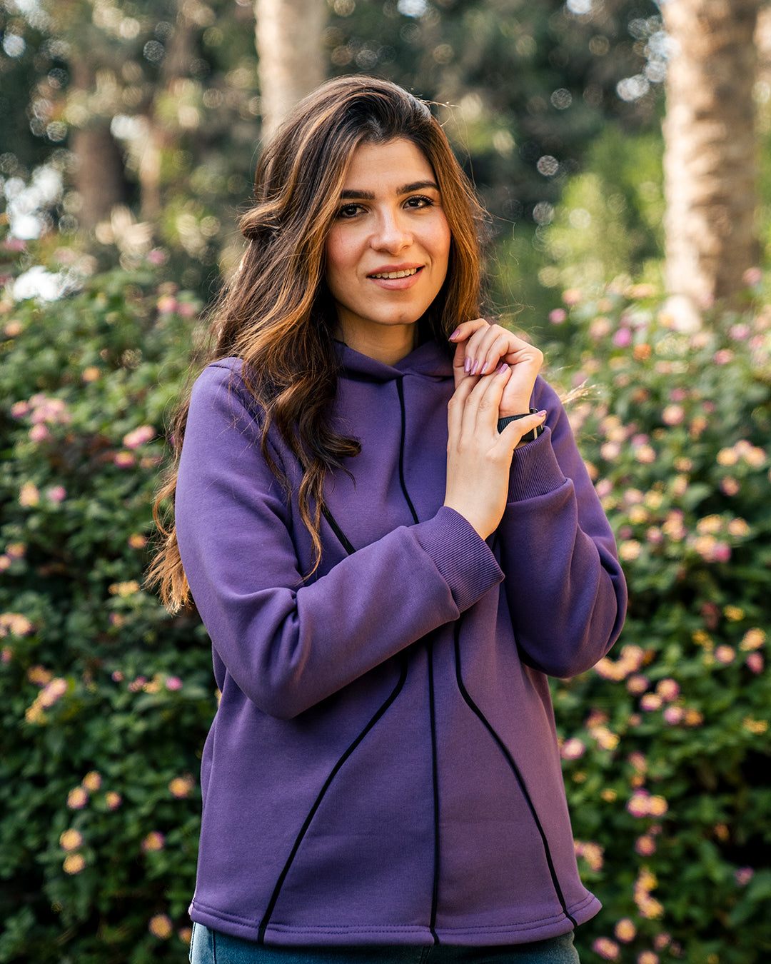 Melton Cotton Hourglass Maternity & Nursing Hoodie