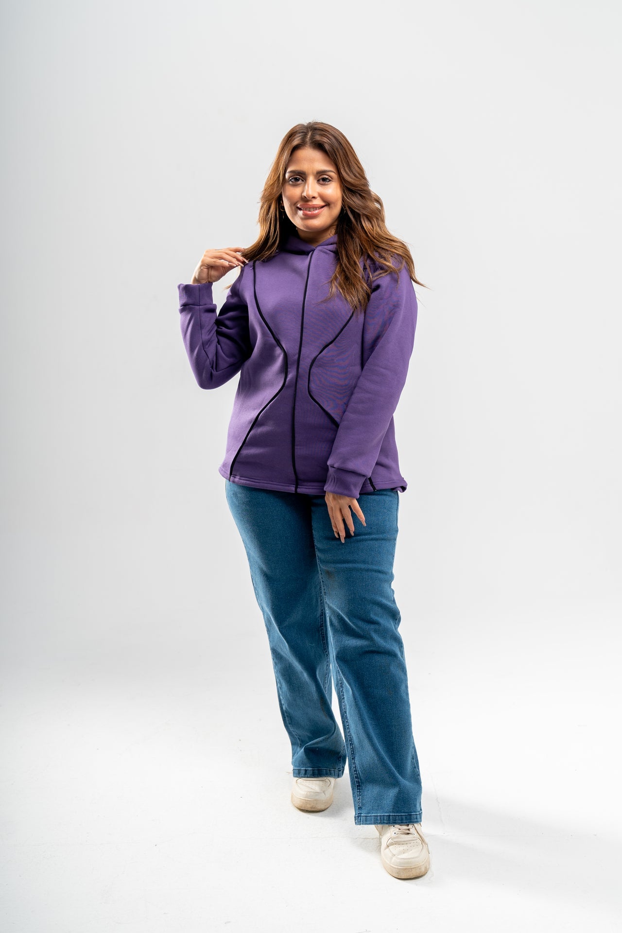 Melton Cotton Hourglass Maternity & Nursing Hoodie
