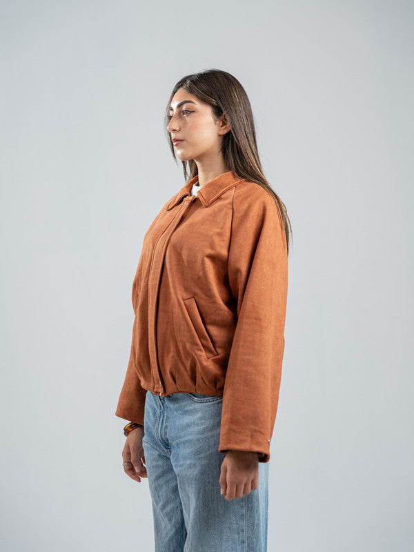 Suede Zip Jacket – Havan