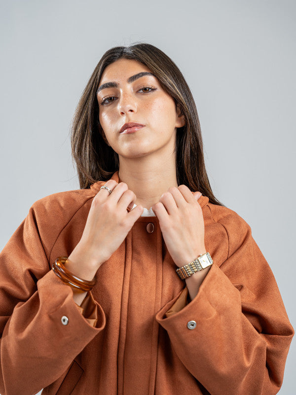 Suede Zip Jacket – Havan