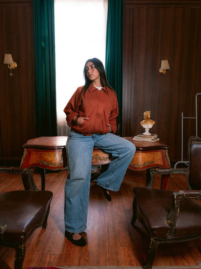 Suede Zip Jacket – Havan