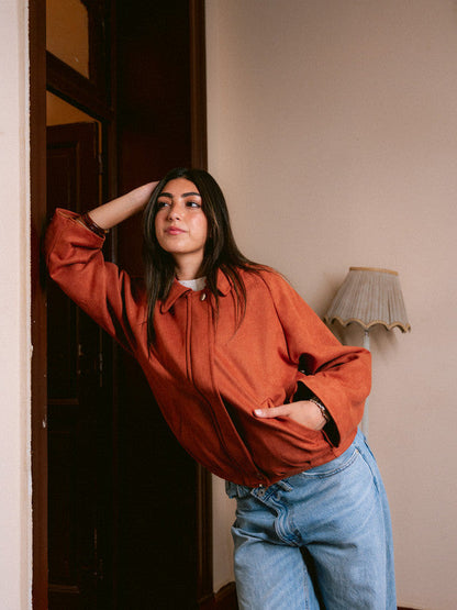 Suede Zip Jacket – Havan