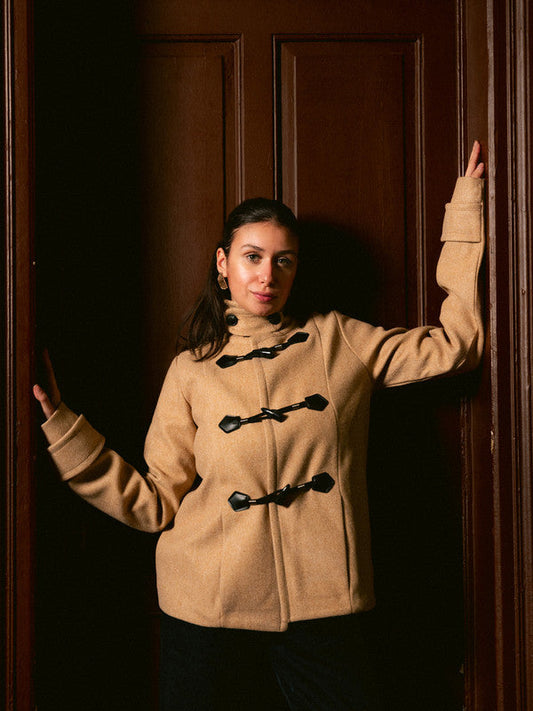 Wool Toggle Jacket – Café