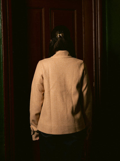 Wool Toggle Jacket – Café