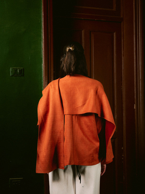 Suede Solid Poncho – Havan