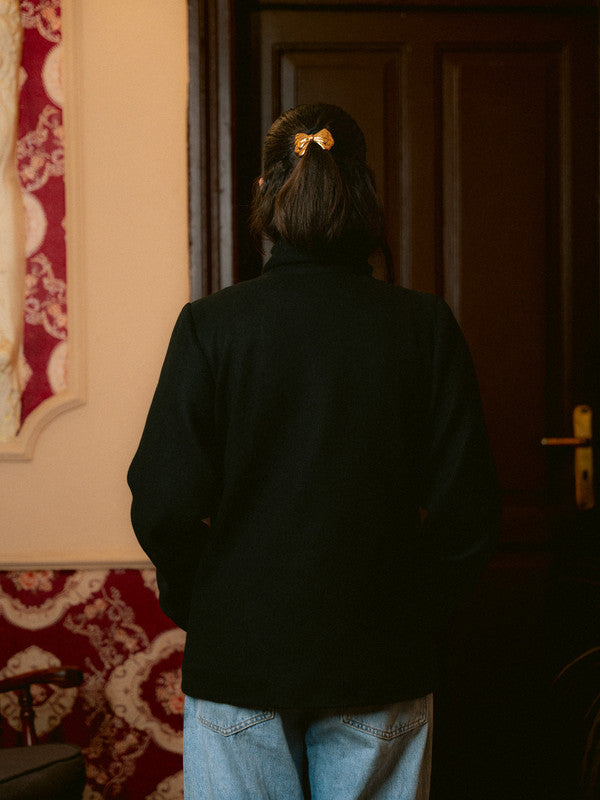 Wool Toggle Jacket – Black