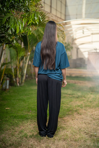 Oversized Pleated T-Shirt