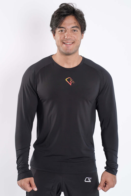 Synthetic Midnight Grin T-Shirt - Black