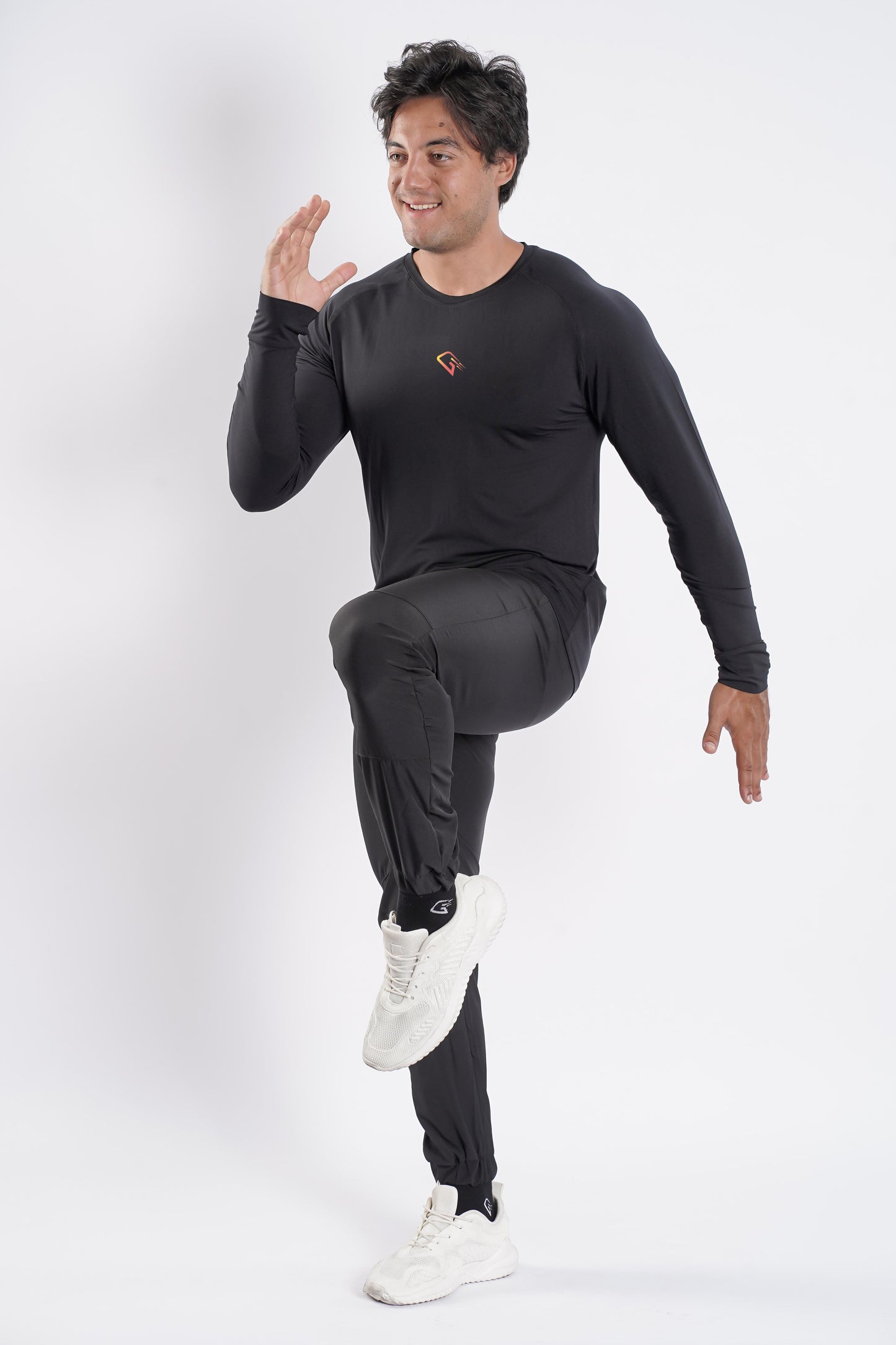 Synthetic Midnight Grin T-Shirt - Black