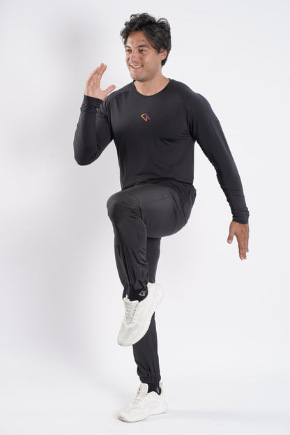 Synthetic Midnight Grin T-Shirt - Black