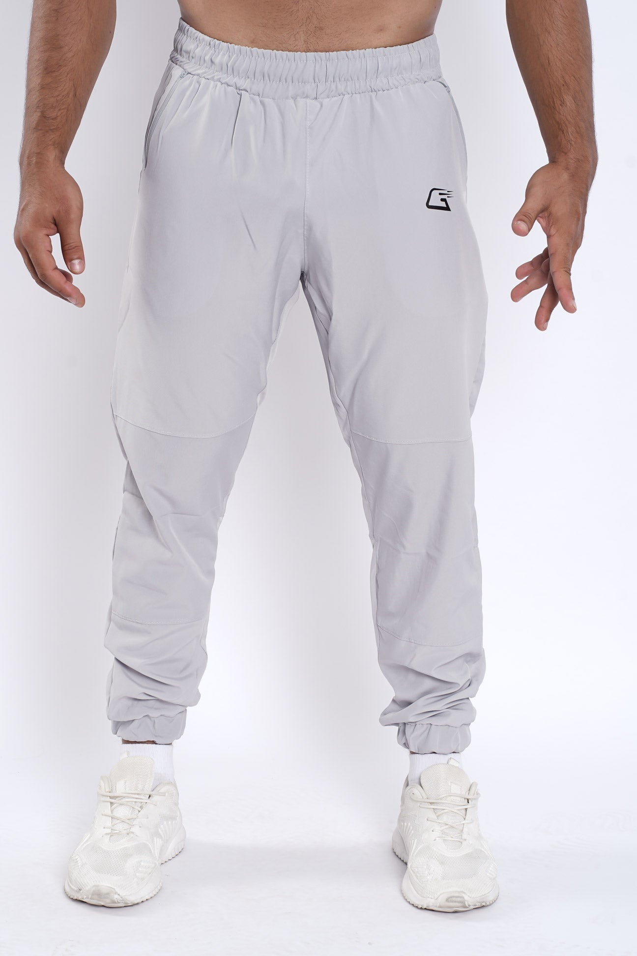 Synthetic  Elysium Strides Pants - Light Grey