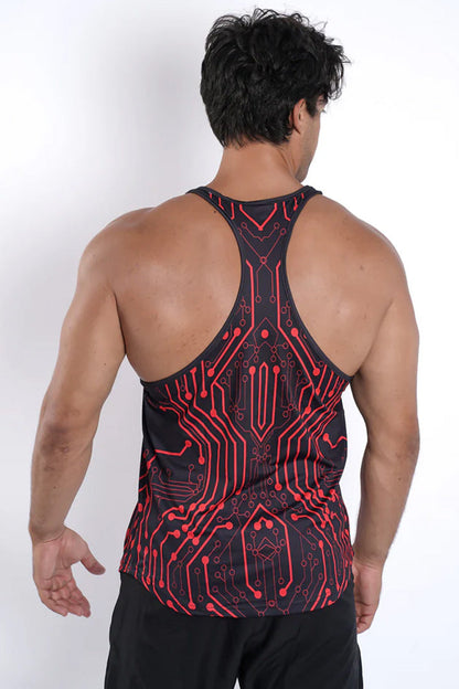 Synthetic Agility Aim Sleeveless T-Shirt - Multicolor
