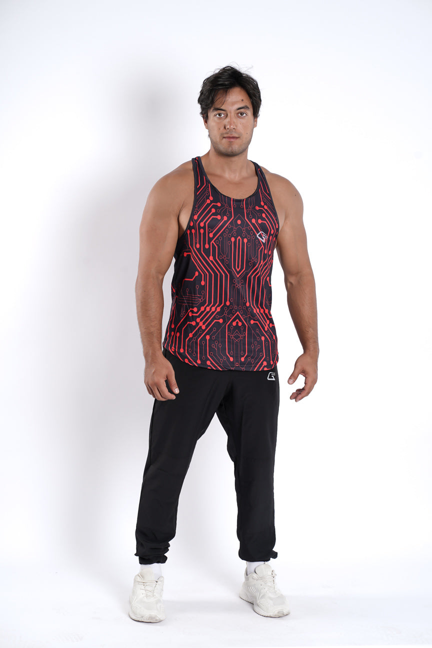Synthetic Agility Aim Sleeveless T-Shirt - Multicolor