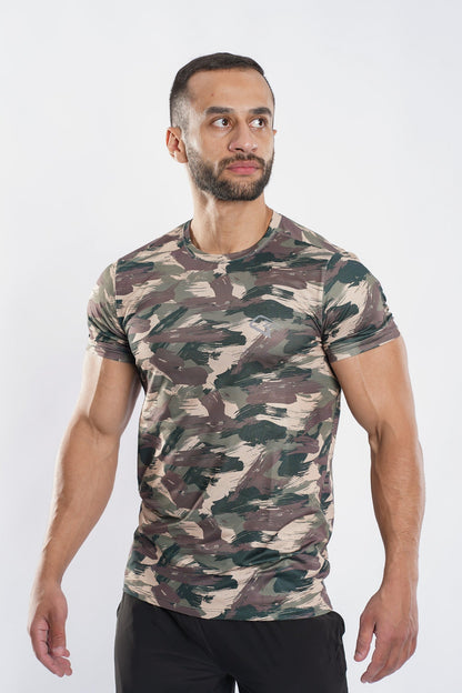 Synthetic Mono Camouflage T-Shirt - Multicolor