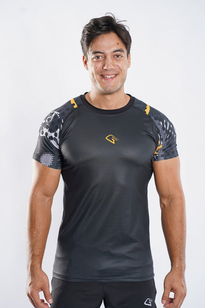 Synthetic Maverick Might Compression T-shirt - Dark Grey