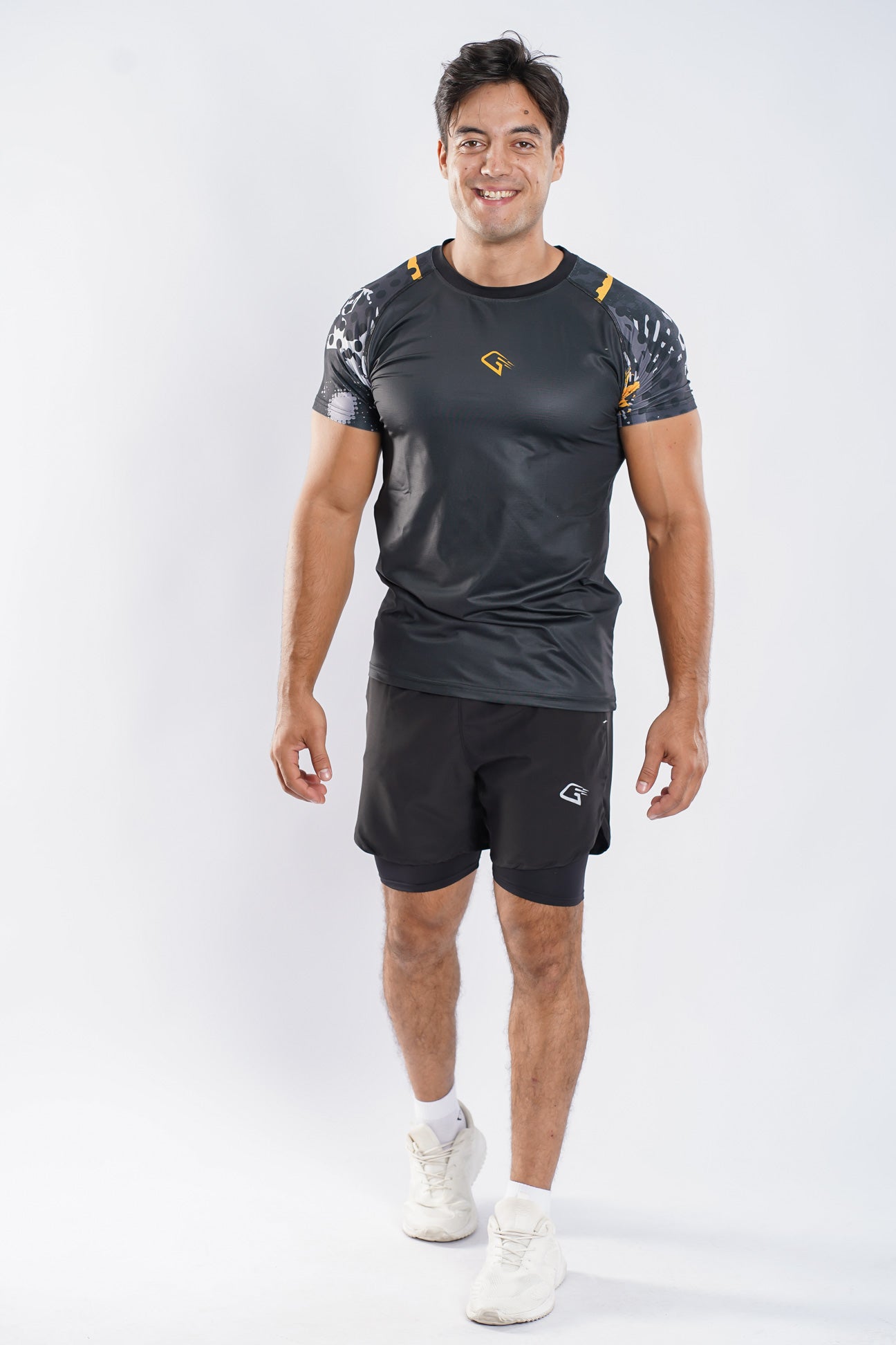 Synthetic Maverick Might Compression T-shirt - Dark Grey