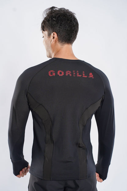 Synthetic Blackout Burst T-Shirt - Black