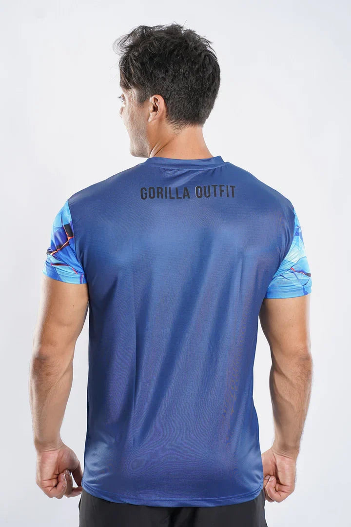 Synthetic Victory Blue Sport T-Shirt - Blue