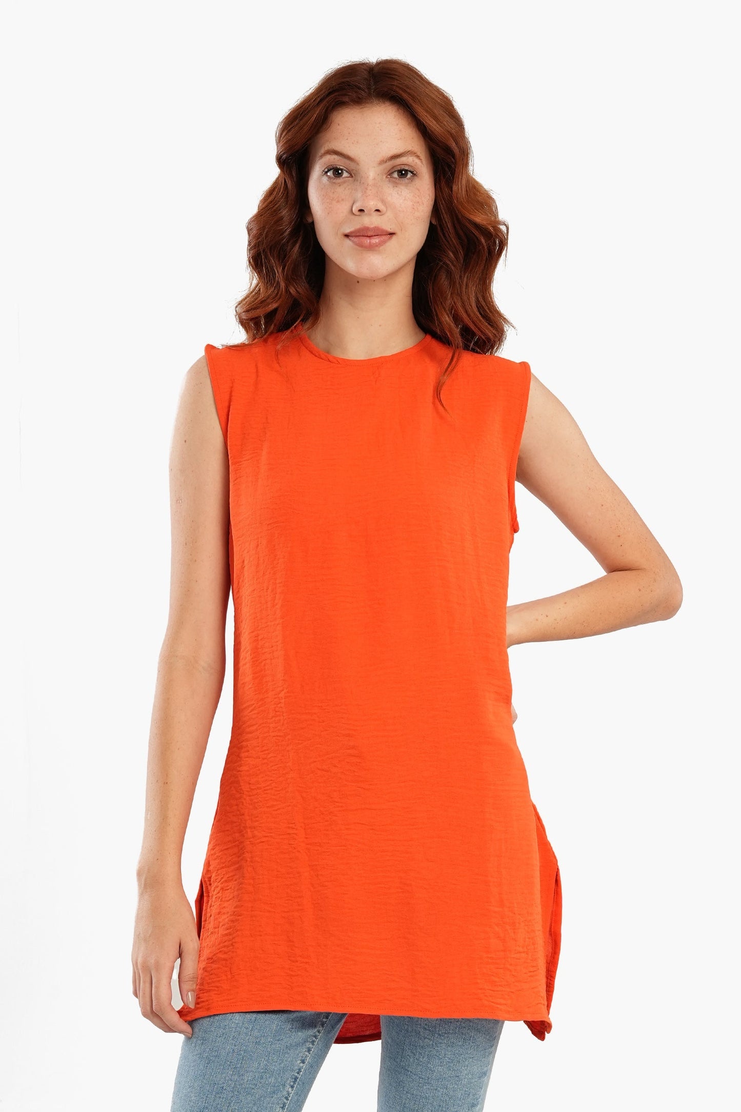 Lightweight Round Neck Blouse