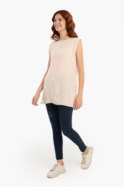 Lightweight Round Neck Blouse