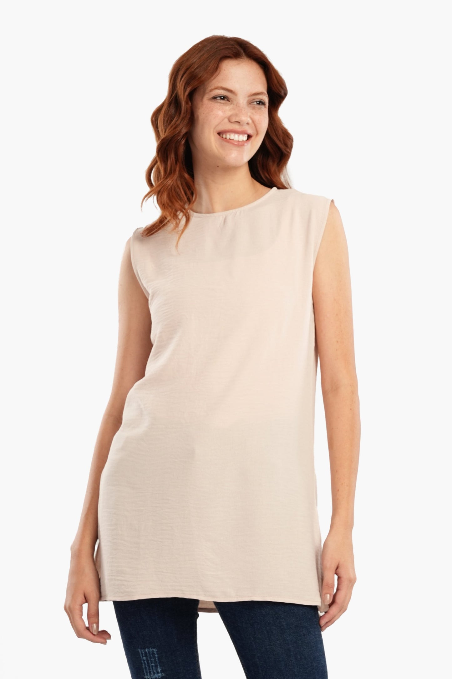 Lightweight Round Neck Blouse