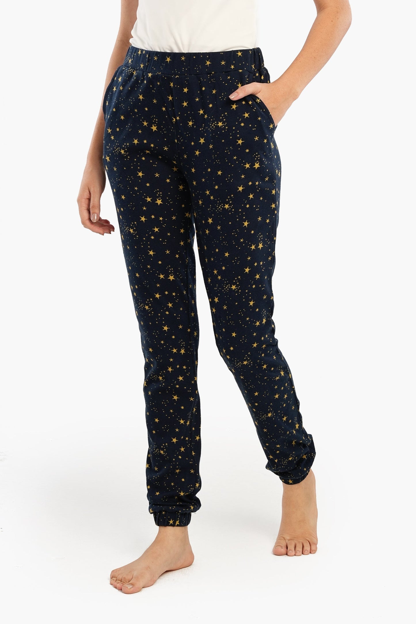 Stars All Over Print Pajama Pants