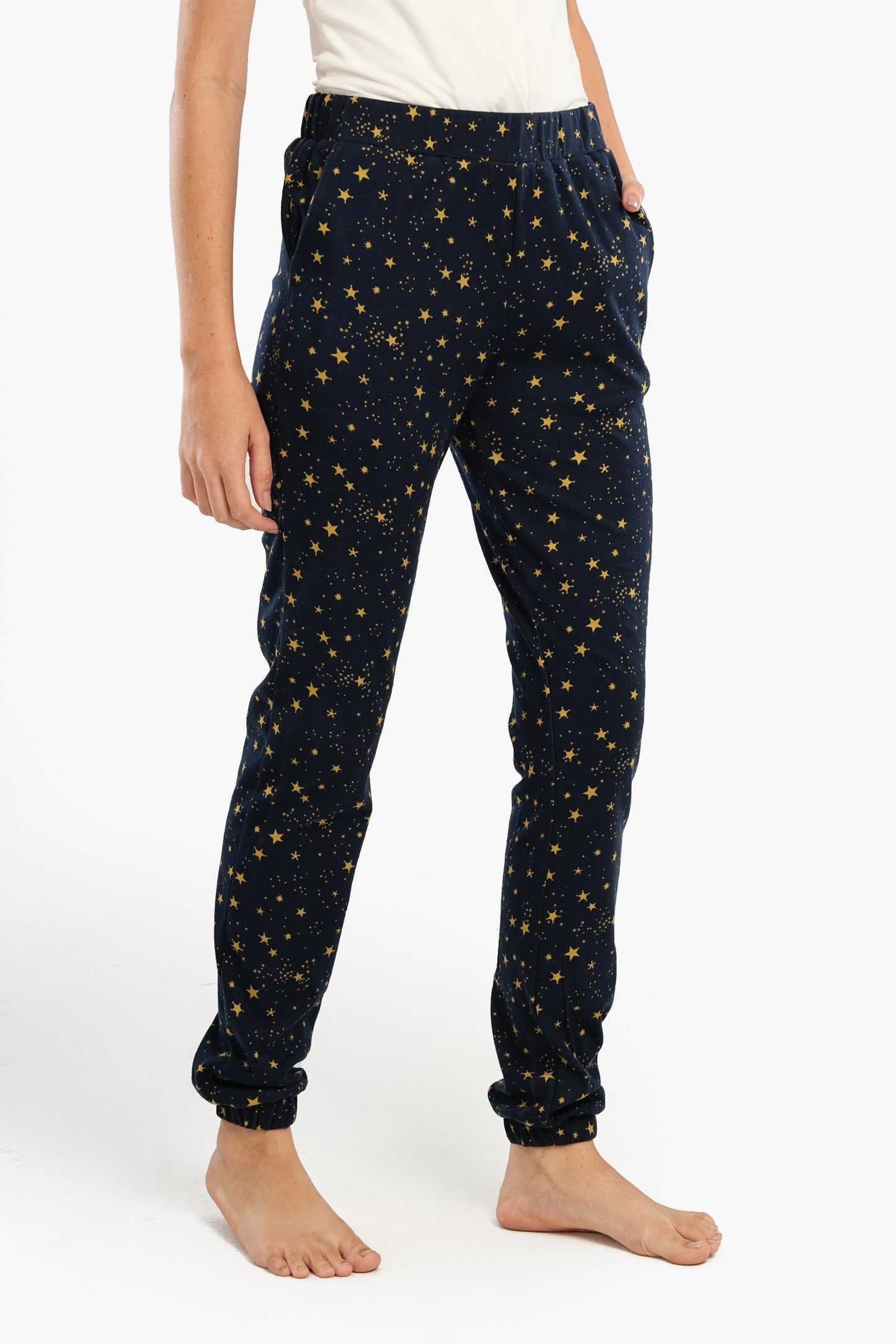 Stars All Over Print Pajama Pants