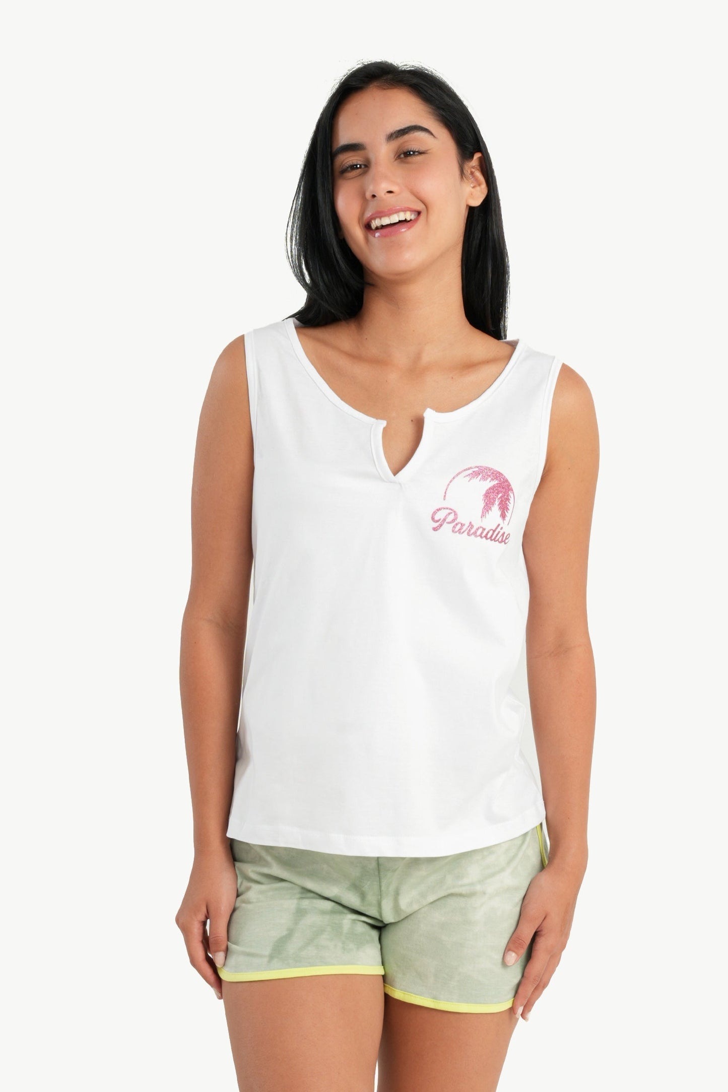 Pajama Set with Tye Dye Shorts