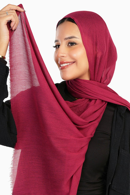 Cozy Crinkle Cotton Scarf