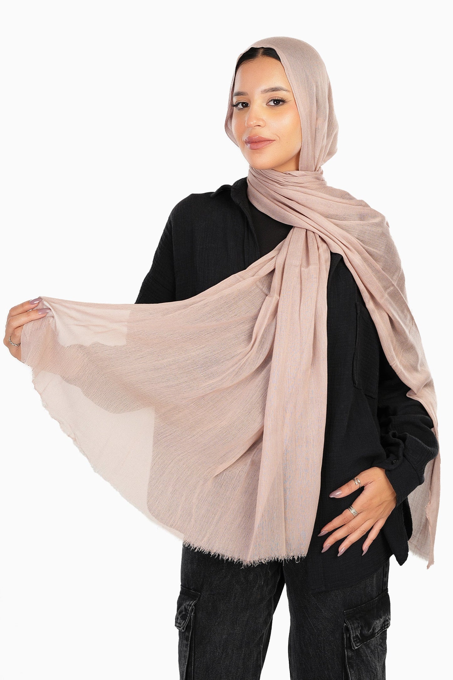 Cozy Crinkle Cotton Scarf