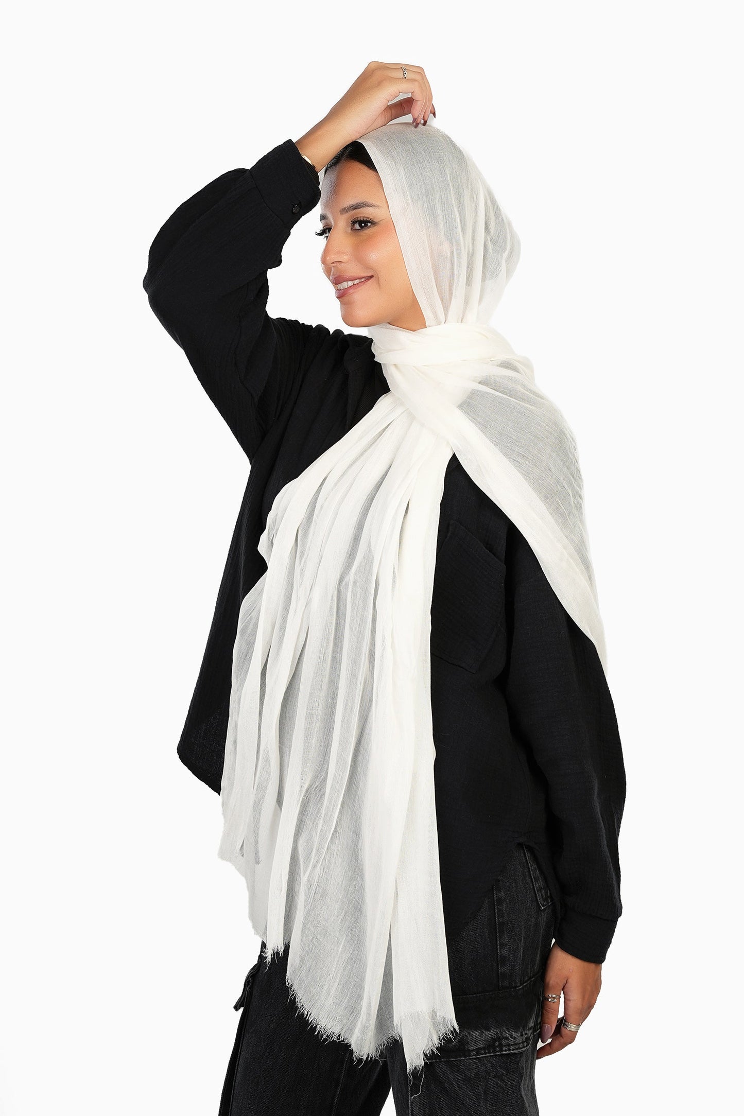 Cozy Crinkle Cotton Scarf