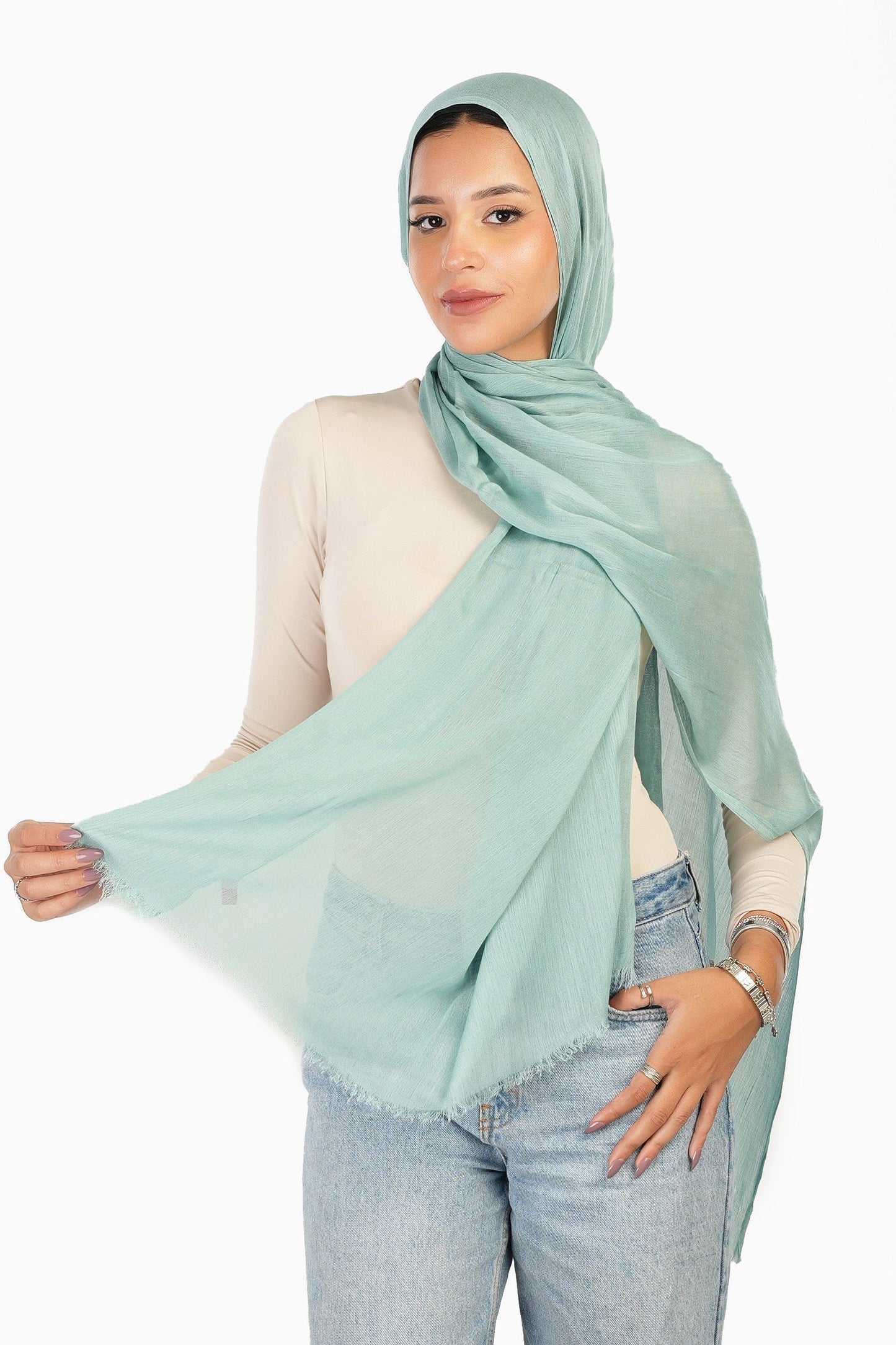 Cozy Crinkle Cotton Scarf