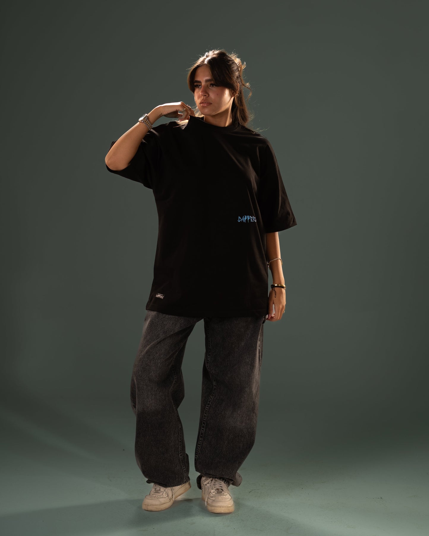 "AUTHENTIC" Oversized T-Shirt - Black