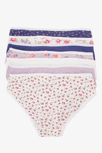 Pack of 7 Colored Bikini Panties