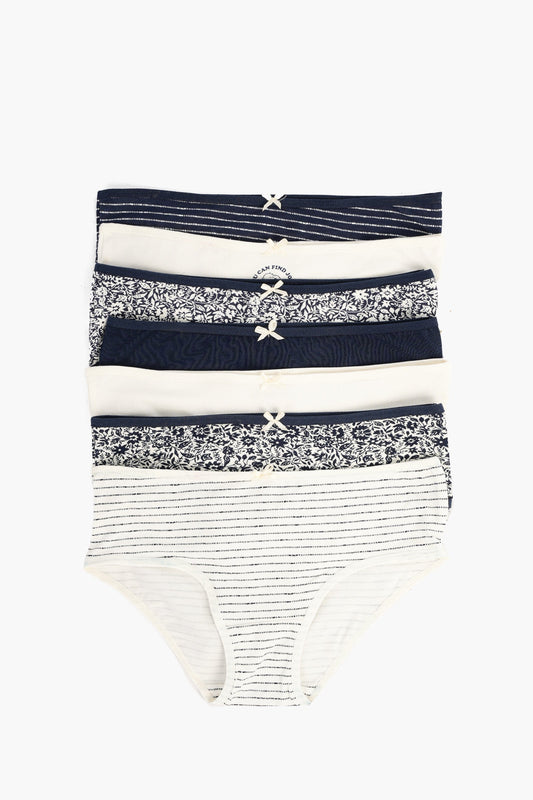 Pack of 7 Colored Brief Panties