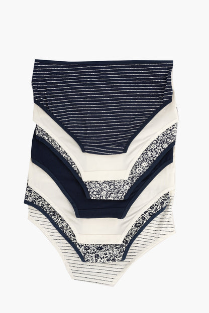 Pack of 7 Colored Brief Panties