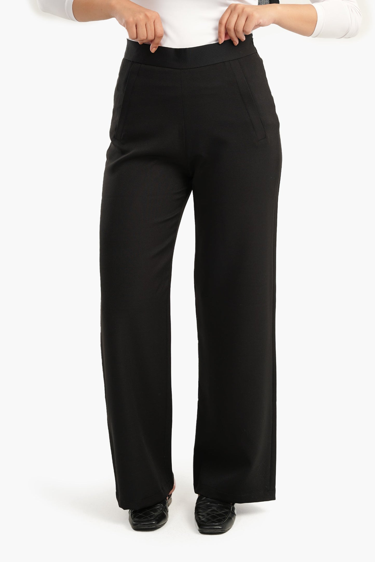 Pants with Side Zipper