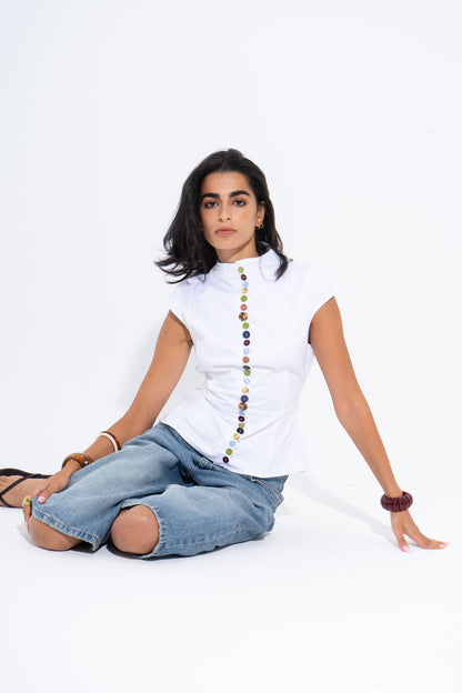 Poplin Solid Shirt - White