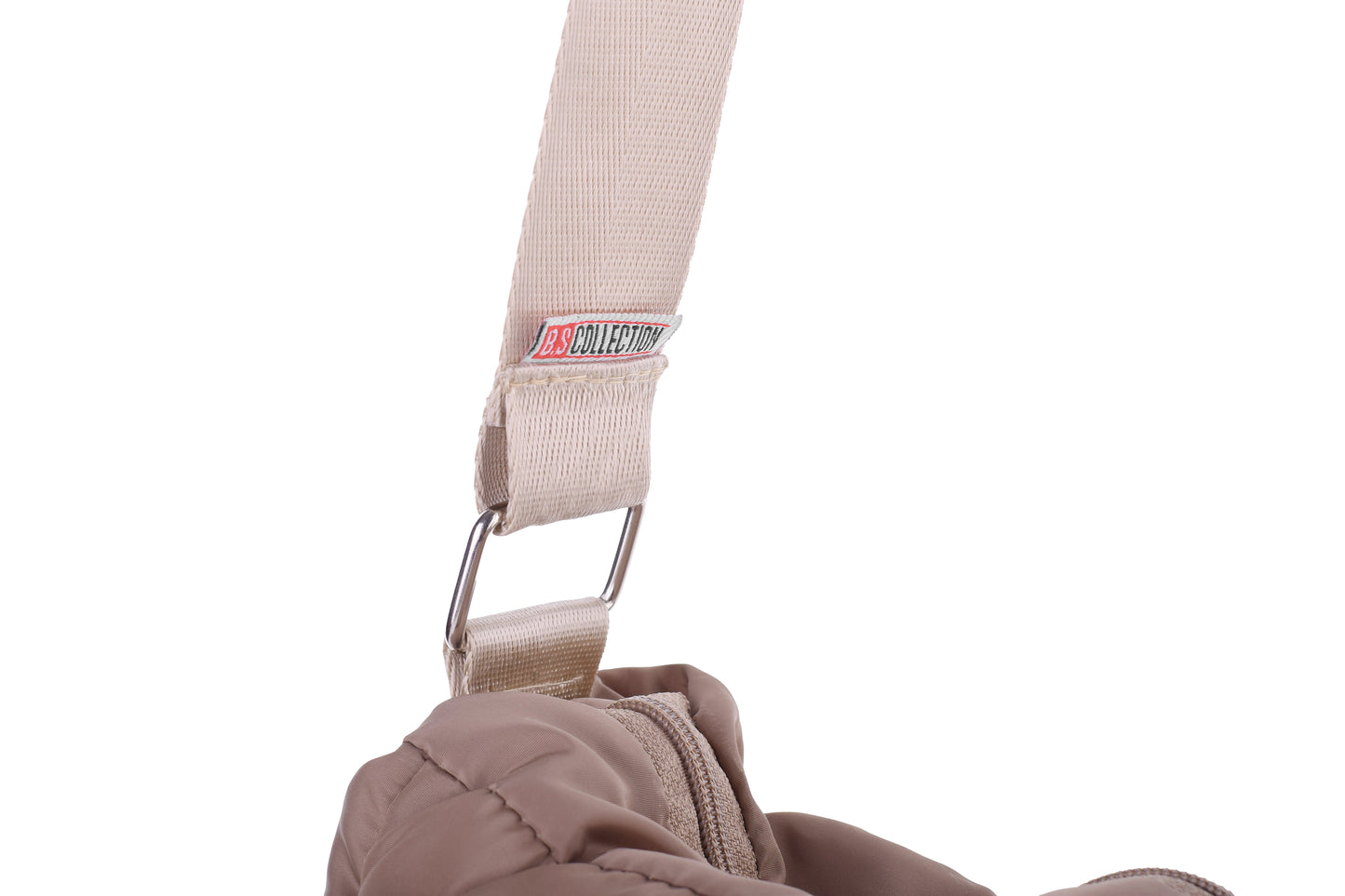 Waterproof Soft Quilted Shoulder Bag - Brown