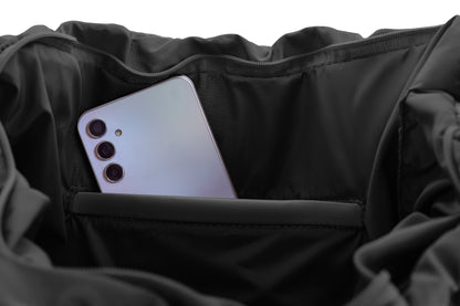 Large Capacity Waterproof Soft Quilted Shoulder Bag - Black