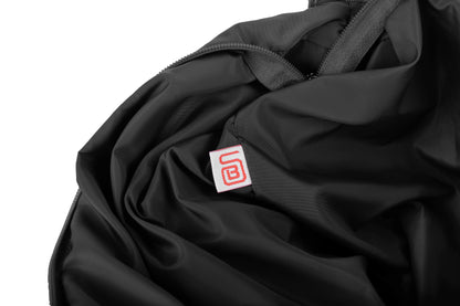 Large Capacity Waterproof Soft Quilted Shoulder Bag - Black